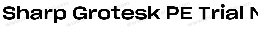 Sharp Grotesk PE Trial Medium 23字体转换